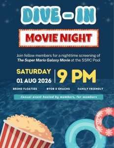 Dive In Movie Night – This Saturday, August 1, starting at 9 pm